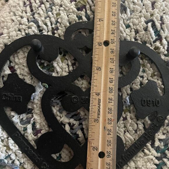 Pampered Chef copper heart kitchen decor trivet - Picture 9 of 10